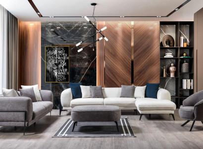 Living room set 3-piece sofa L-shape sofa couch three-seater upholstered sofas armchair new